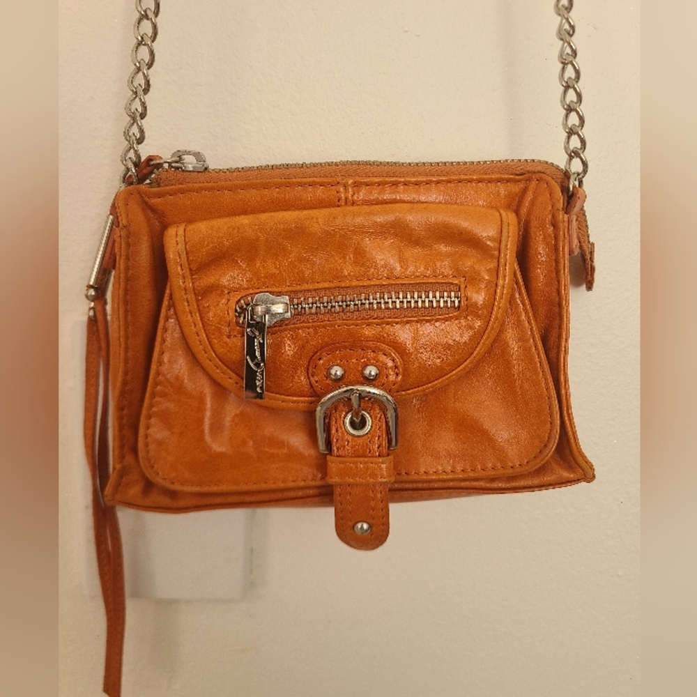 Stylish Orange Junior Drake Crossbody Purse